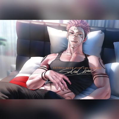Sukuna on bed poster #598