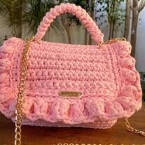 HANDMADE BAG IN SWEET PINK COLOR