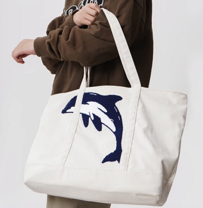 *Free Shipping*DOLPHIN CORDUROY SHOULDER BAG