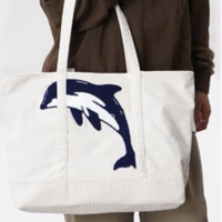 *Free Shipping*DOLPHIN CORDUROY SHOULDER BAG - Thumbnail 2