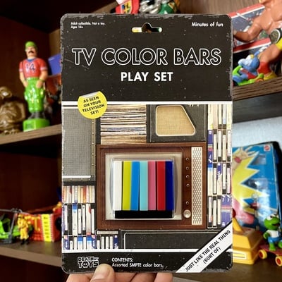 Tv color bars playset