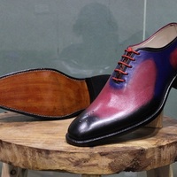 New Mens Handmade Shoes Formal Wear Multi color Leather Lace Up Dress & Casual Boots - Thumbnail 2