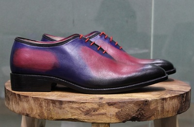 New Mens Handmade Shoes Formal Wear Multi color Leather Lace Up Dress & Casual Boots