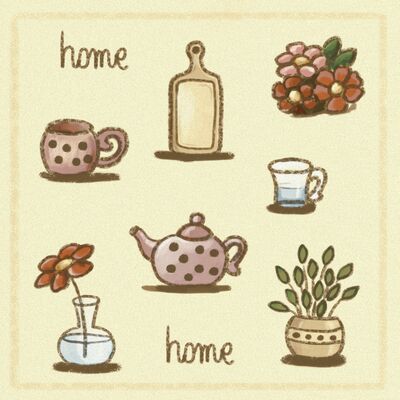 Home cross stitch pattern