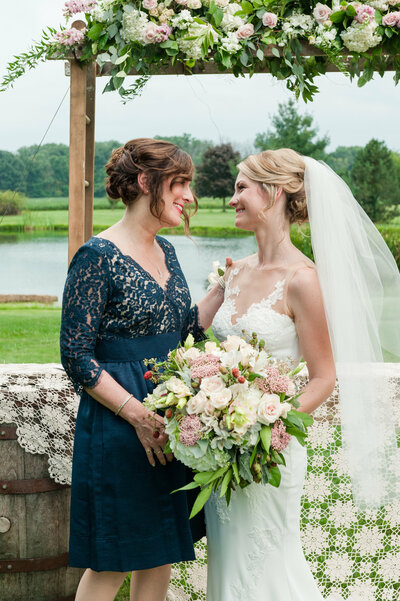 Simple Blue Lace Tea-length Mother of The Bride Groom Dresses Party Gowns Evening Dress vestidos