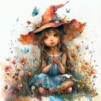 Garden Witch 2 Cross Stitch Pattern - Thumbnail 2