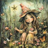 Garden Witch 1 Cross Stitch Pattern - Thumbnail 2