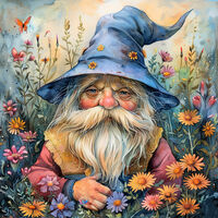 Garden Gnome 4 Cross Stitch Pattern - Thumbnail 2