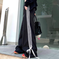 *Free Shipping*RIBBON STRIPE NYLON PANTS - Thumbnail 3