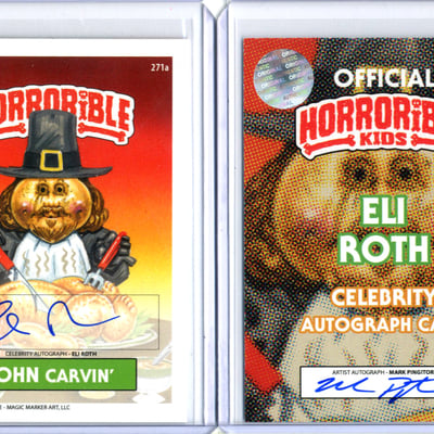 Horrorible kids eli roth - celebrity auto card