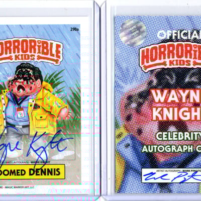 Horrorible kids wayne knight - celebrity auto card