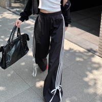 *Free Shipping*RIBBON STRIPE NYLON PANTS - Thumbnail 7