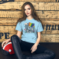 Kansas City Pridefest 2024 Checkered Unisex T-shirt - Thumbnail 1