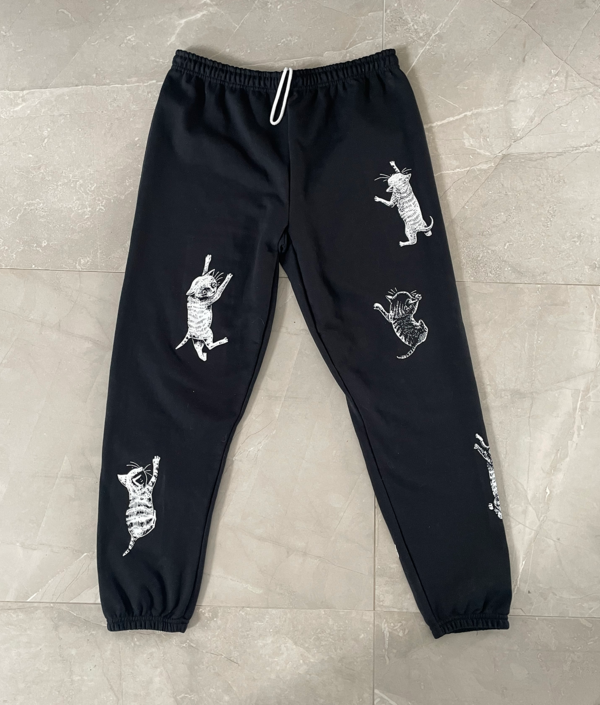 "Kitten Climbers" Sweatpants (black)
