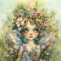 Garden Fairy 10 Cross Stitch Pattern - Thumbnail 2