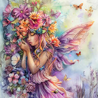Garden Fairy 9 Cross Stitch Pattern - Thumbnail 2