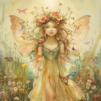 Garden Fairy 8 Cross Stitch Pattern - Thumbnail 2