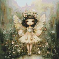 Garden Fairy 7 Cross Stitch Pattern - Thumbnail 1