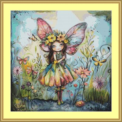 Garden fairy 6 cross stitch pattern - Thumbnail 2