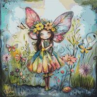 Garden Fairy 6 Cross Stitch Pattern - Thumbnail 1
