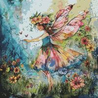 Garden Fairy 5 Cross Stitch Pattern - Thumbnail 1