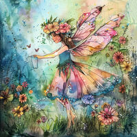 Garden Fairy 5 Cross Stitch Pattern - Thumbnail 2