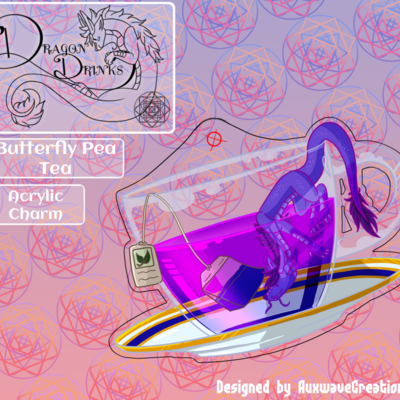 Dragon drinks: blue tea