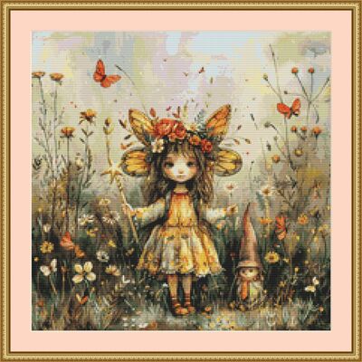 Garden fairy 4 cross stitch pattern - Thumbnail 3
