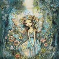 Garden Fairy 3 Cross Stitch Pattern - Thumbnail 1
