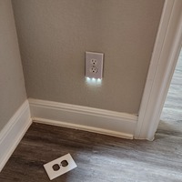 4Pack Wall Outlet Plate LED Night Light Illuminated Plug Cover With Sensor Inductive Guidelight - Thumbnail 2