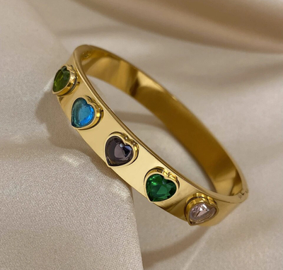 Whatsupchic Big Love Gold Bracelet