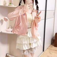 Summer 2024 New Pink Cute Anti-UV Ice Silk Sun Protection Clothes - Thumbnail 3