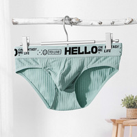 Wholesale Mixed Colors 6PK Wangjiang Men's Sexy Underwear Cotton Blend Youth Mid-rise Pouch Briefs Underpants 3065SJ - Thumbnail 6