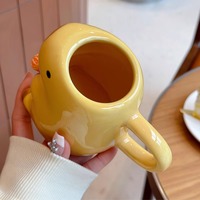 Cute Capybara Ceramic Coffee Mug with Lid - Thumbnail 3