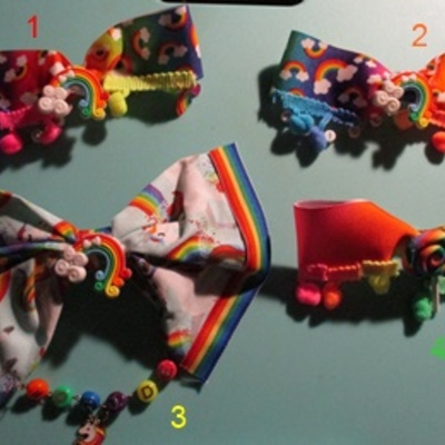 Japanajuku pride hair bows🍭🏳️‍🌈(prices vary)