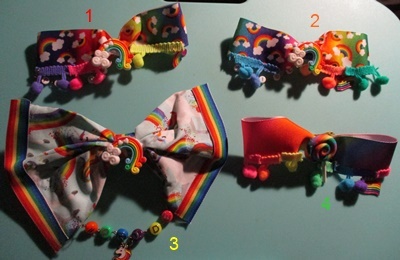 Japanajuku Pride Hair Bows🍭🏳️‍🌈(Prices Vary)