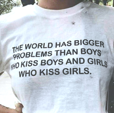 Free Shipping-"THE WORLD HAS BIGGER PROBLEMS" TEE