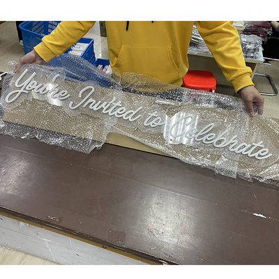 You're invited to celebrate neon sign wns013