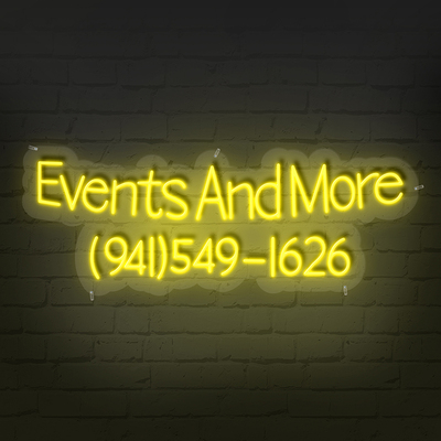 Shop name + phone neon sign wns014 - Thumbnail 4