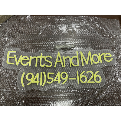 Shop name + phone neon sign wns014