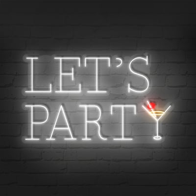 LET'S PARTY Neon Sign WNS020