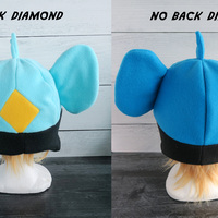 Yellow Blue Lion Fleece Hat - Thumbnail 4