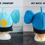 Yellow Blue Lion Fleece Hat-4
