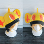 Yellow Blue Lion Fleece Hat-3