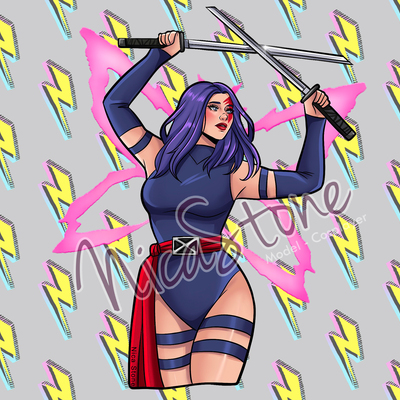 Purple butterfly - sticker