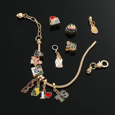 Taylor Swift Album Inspired Charm Bracelet Friendship Concert Eras Tour Swiftie Gift