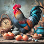 Elegant Rooster Cross Stitch Pattern-2