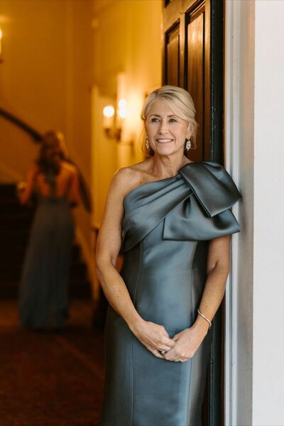 Blue One Shoulder Mother of The Bride Groom Dresses Party Gowns Evening Dress vestidos