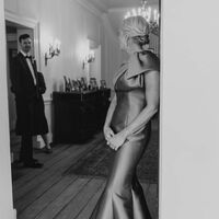 Blue One Shoulder Mother of The Bride Groom Dresses Party Gowns Evening Dress vestidos - Thumbnail 1