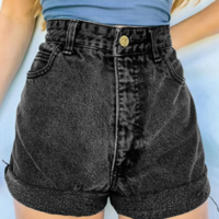 PLANET & STAR DENIM SHORTS - Thumbnail 1